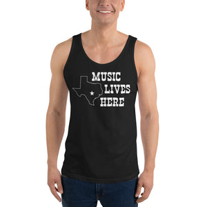 Texas Star "MUSIC LIVES HERE" Triblend Tank Top