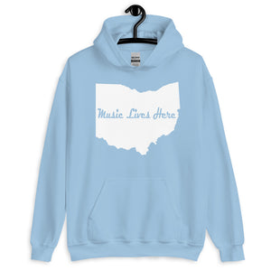 Ohio "MUSIC LIVES HERE" Solid Hoodie