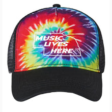 Nebraska "MUSIC LIVES HERE" Tie Dye Hat