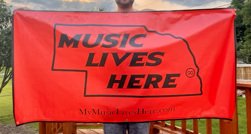 Nebraska “MUSIC LIVES HERE” Banner