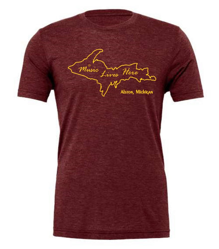 Michigan (Alston) “Music Lives Here” - Triblend T-Shirts (12)