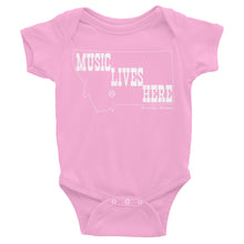 Montana "MUSIC LIVES HERE" Baby Onesie