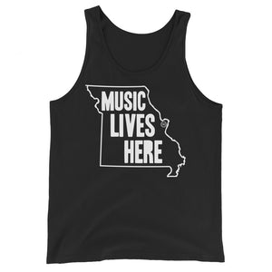 Missouri (St. Louis) "MUSIC LIVES HERE" Men's Tank Top