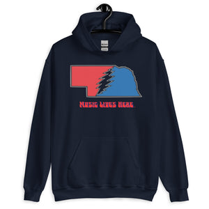 Nebraska Lightning "MUSIC LIVES HERE" Hoodie