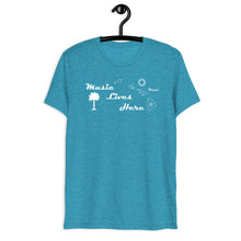 Hawaii "MUSIC LIVES HERE" Tropical Triblend T-Shirt