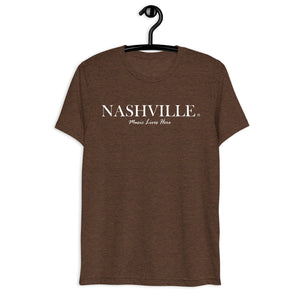 NASHVILLE "MUSIC LIVES HERE" Triblend T-Shirt