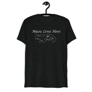 Panama "MUSIC LIVES HERE" P.C. Triblend T-Shirt