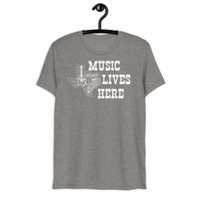 Texas "MUSIC LIVES HERE" Triblend T-shirt