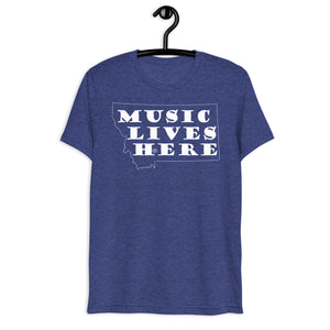 Montana "MUSIC LIVES HERE" Triblend T-Shirt