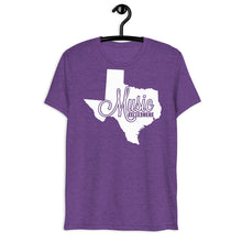 Texas "MUSIC LIVES HERE" Stylized Triblend Short sleeve t-shirt