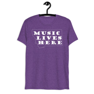 Montana "MUSIC LIVES HERE" Triblend T-Shirt