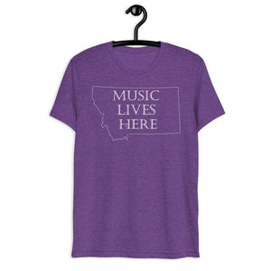 Montana "MUSIC LIVES HERE" Triblend T-Shirt