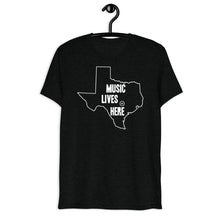 Texas "MUSIC LIVES HERE" Men's Triblend Tshirt