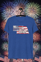 Nebraska Patriot "MUSIC LIVES HERE" Triblend T-Shirt