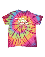 Nebraska - Tie Dye “MUSIC LIVES HERE" Men's Tie Dye T-Shirt