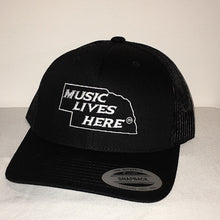 Nebraska “Music Lives Here” Trucker SnapBack Hat