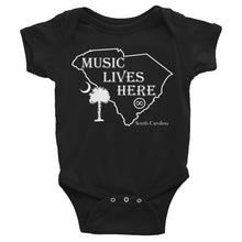 South Carolina "MUSIC LIVES HERE" Baby Onesie
