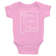 New Mexico "MUSIC LIVES HERE" Baby Onesie