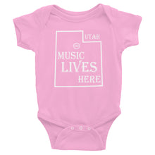 Utah "MUSIC LIVES HERE" Baby Onesie