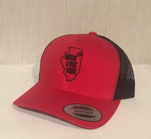 Illinois “Music Lives Here” Trucker SnapBack Hat