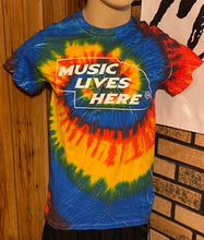 Nebraska "MUSIC LIVES HERE" (Original) Men's Tie Dye T-Shirt