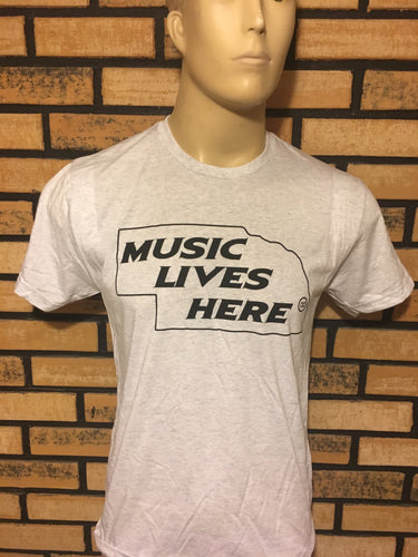 Nebraska “Music Lives Here” Men’s Triblend T-Shirt