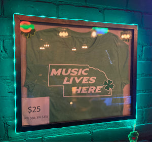 Nebraska Irish "MUSIC LIVES HERE" Men's Premium Triblend T-Shirt