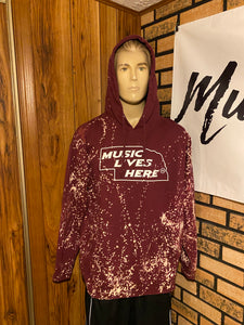 *Bleachin Tees* Nebraska “Music Lives Here” Hoodie (Omaha Stock)