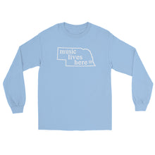 Nebraska "MUSIC LIVES HERE" Long Sleeve T-Shirt