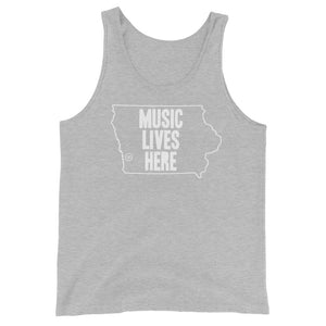 Iowa "MUSIC LIVES HERE" Men's Tank Top