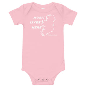 Ireland "MUSIC LIVES HERE" Baby Onesie