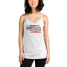 Nebraska Patriot "MUSIC LIVES HERE" Women's Triblend Racerback Tank