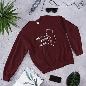 New Jersey "MUSIC LIVES HERE" Men's Sweatshirt