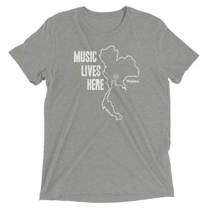 Thailand "MUSIC LIVES HERE" Men's Triblend T-Shirt