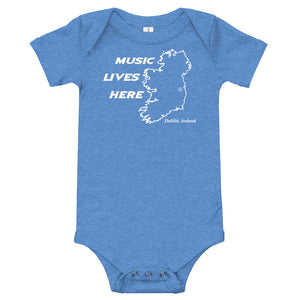 Ireland "MUSIC LIVES HERE" Baby Onesie