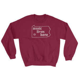 Pennsylvania "MUSIC LIVES HERE" Men's Sweatshirt