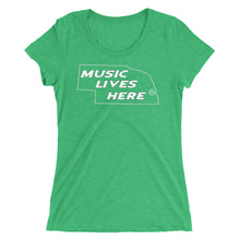 Nebraska "MUSIC LIVES HERE" Women's Triblend T-Shirt