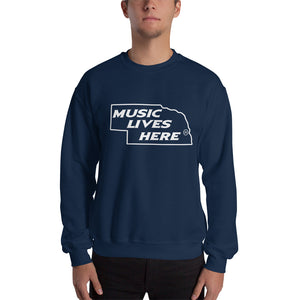 Nebraska "MUSIC LIVES HERE" Men's Sweatshirt