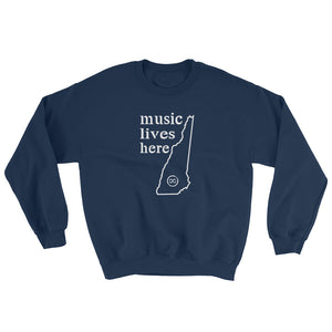 New Hampshire "MUSIC LIVES HERE" Men's Sweatshirt
