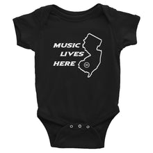 New Jersey "MUSIC LIVES HERE" Baby Onesie