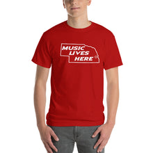 Nebraska 4XL-5XL "MUSIC LIVES HERE" Men's T-Shirt
