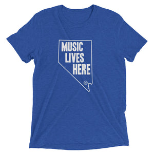 Nevada "MUSIC LIVES HERE" Men's Triblend Tshirt