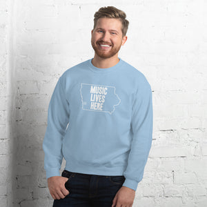 Iowa "MUSIC LIVES HERE" Sweatshirt