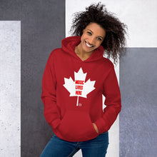 Canada "MUSIC LIVES HERE" White Maple Leaf - Hoodie