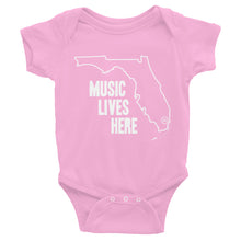 Florida "MUSIC LIVES HERE" Baby Onesie