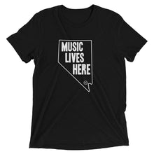 Nevada "MUSIC LIVES HERE" Men's Triblend Tshirt