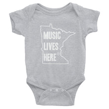 Minnesota "MUSIC LIVES HERE" Baby Onesie