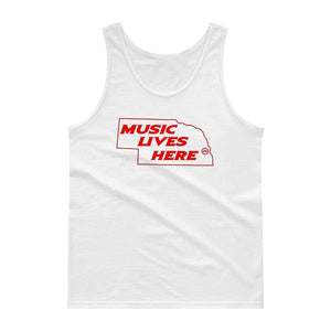 Nebraska "MUSIC LIVES HERE" Men's Tank top