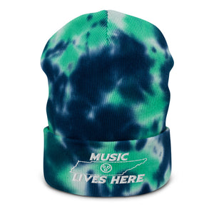 Tennessee "MUSIC LIVES HERE" Tie-dye beanie