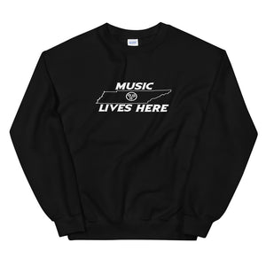 Tennessee "MUSIC LIVES HERE" Men's Sweatshirt